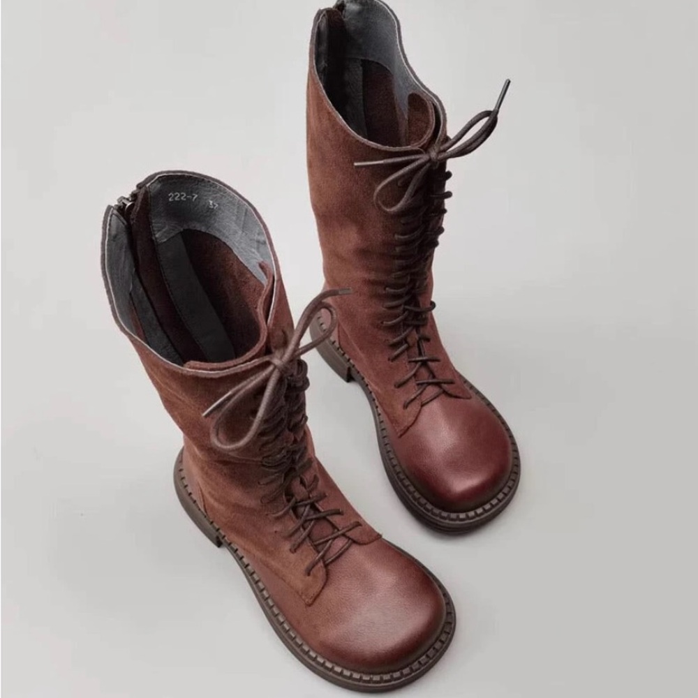 Leather Dwarves boots size 8 1/2